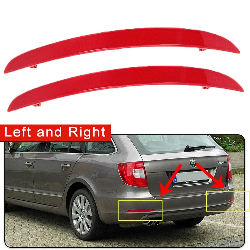 

2 шт. для Skoda Superb MK2 2008 ~ 2015 3T9949105 3T9949106 отражатель заднего бамперсветильник п-сигнал поворота Автомобильные аксессуары