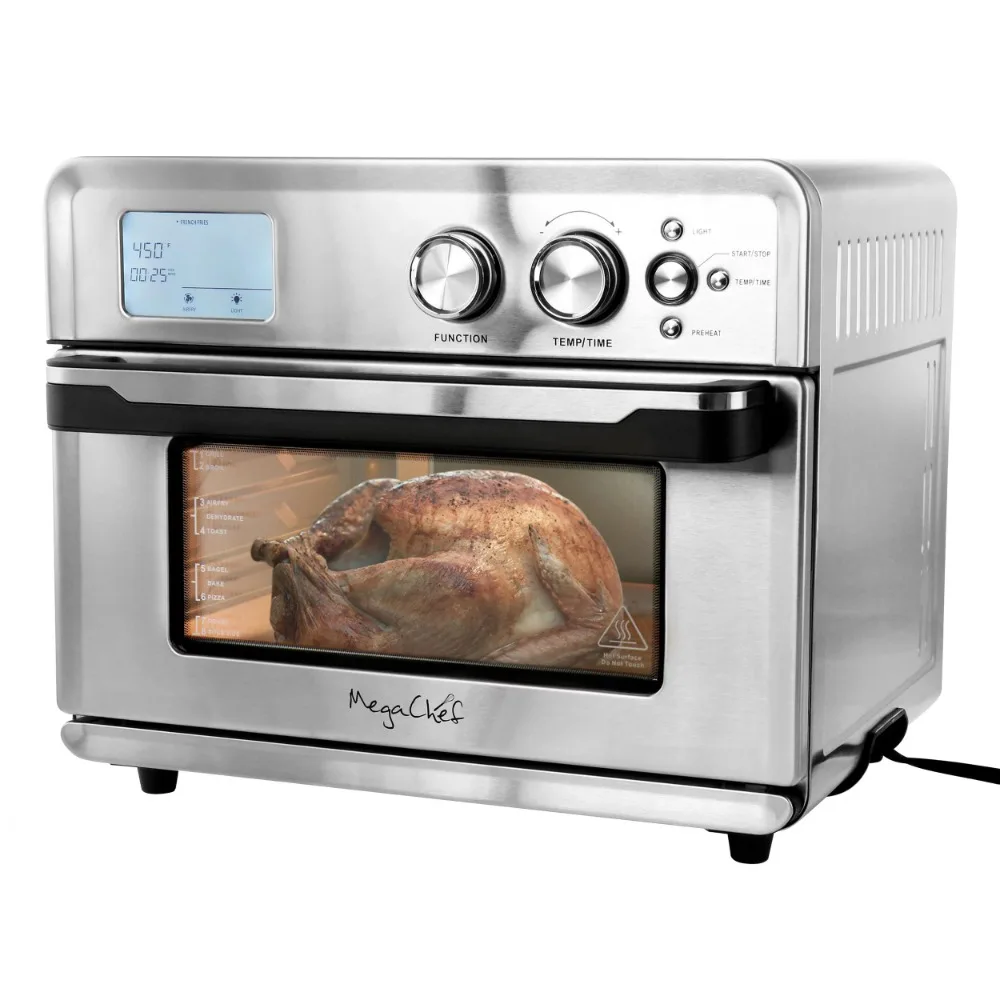 

MegaChef Multifunction Air Fryer Toaster Oven with 21 Presets, New