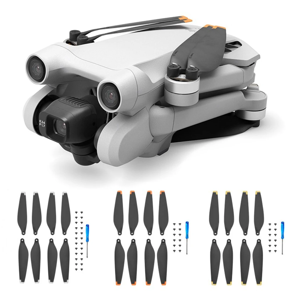 

8 Pieces Remote Control Drone Propeller Portable Replace Propellers Component Accessories Replacement for DJI Mini 3 Pro Gold