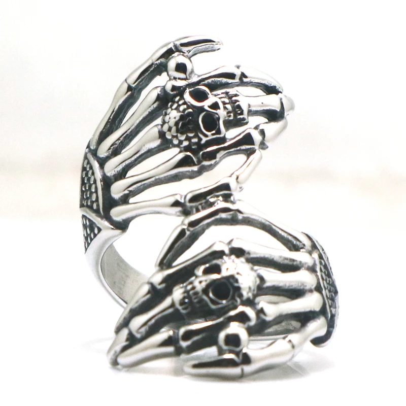 Новое поступление Крутое байкерское кольцо унисекс из нержавеющей стали 316L с