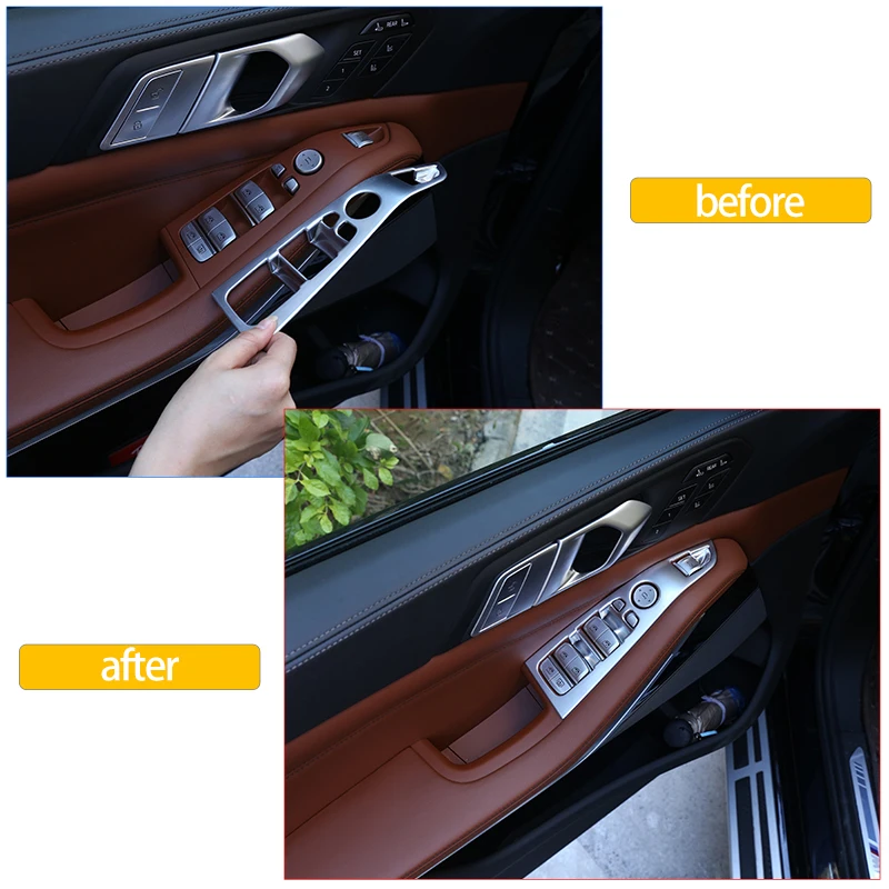 LHD для BMW X5 G05 X7 G07 2019-2022 кнопка переключения стеклоподъемника автомобиля панель