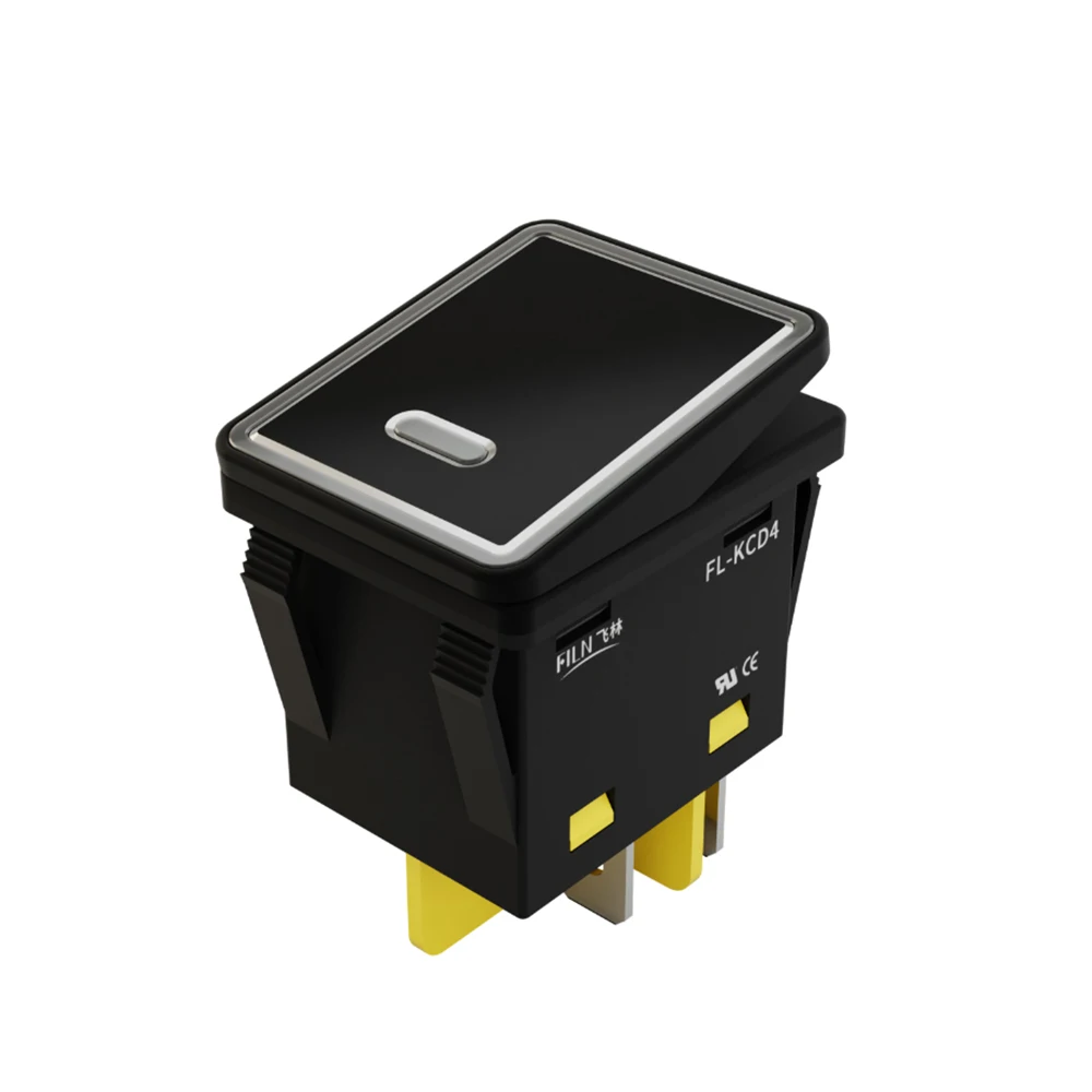 

30x22 мм кулисный переключатель из алюминиевого сплава 12-24 В 110 В 220 В прочный многонапрямний тумблер для лодки для морской автомобильной промышленности 20 см кабель