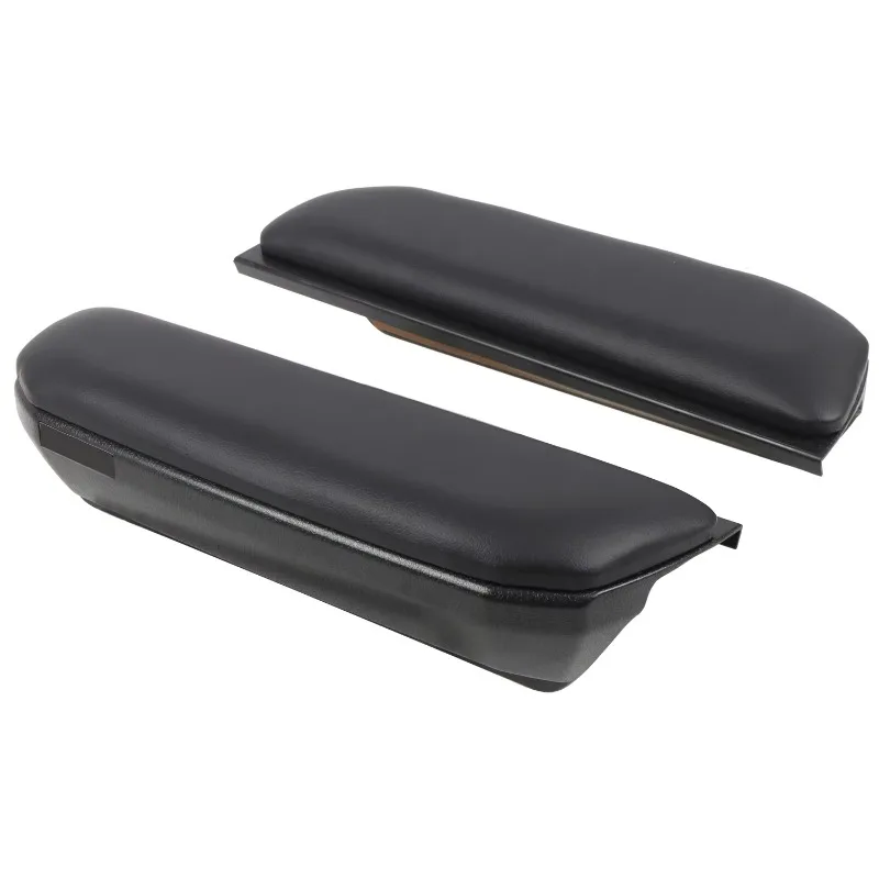 Фото YUNV для Toyota Land Cruiser Prado J250 LC250 2024 2025, черная накладка на подлокотник передней двери из ABS-пластика и кожи, аксессуар для комфорта. №3