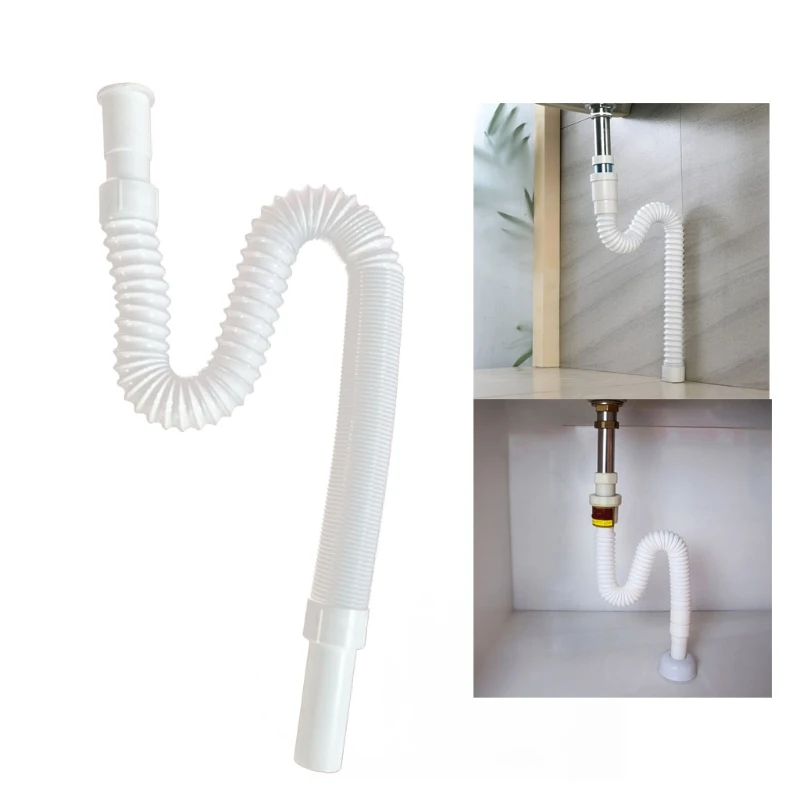 

367D P/S-type Trap Tubing Kitchen Sink Sewer Drain Pipe Expandable Sink Drain Pipe