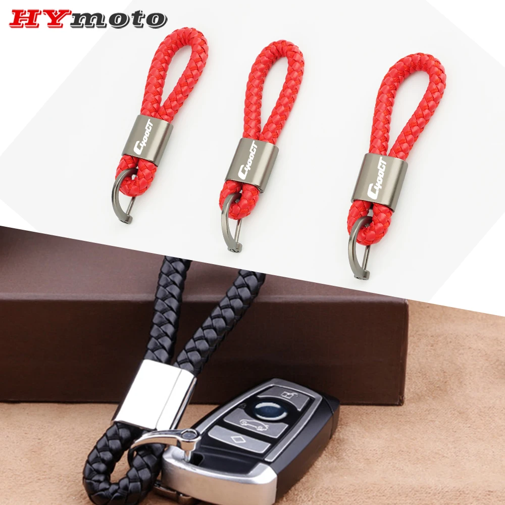 

Для BMW C400GT C 400 GT 2019-аксессуары для мотоциклов кожаная вязаная веревка для ключей высококачественные ручные тканые кожаные брелки в подарок