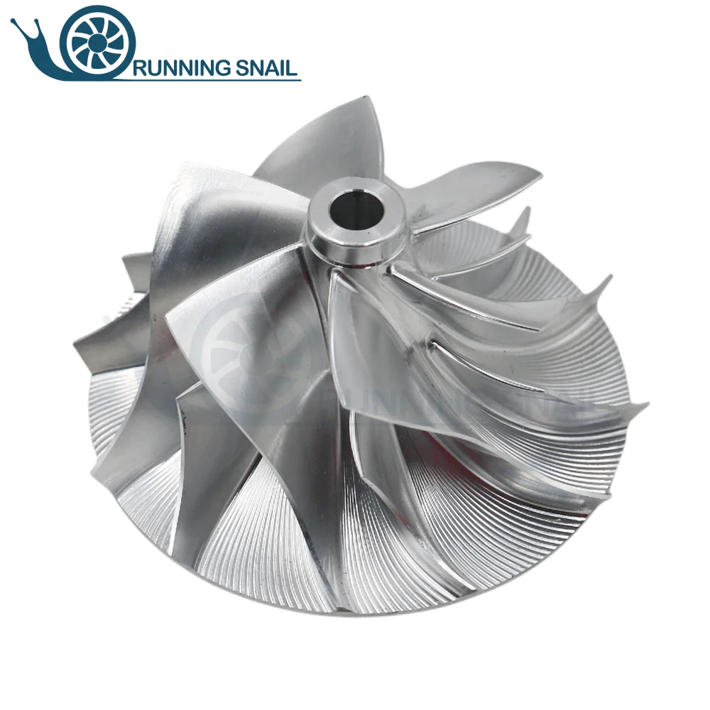 Фото Колесо турбокомпрессора RHF55V 6 + 6 лопастей 8980277725 8980277720 для Isuzu GMC различных 3500 4500 W-Series 5.2L 4HK1-E2N VAA40016 №2