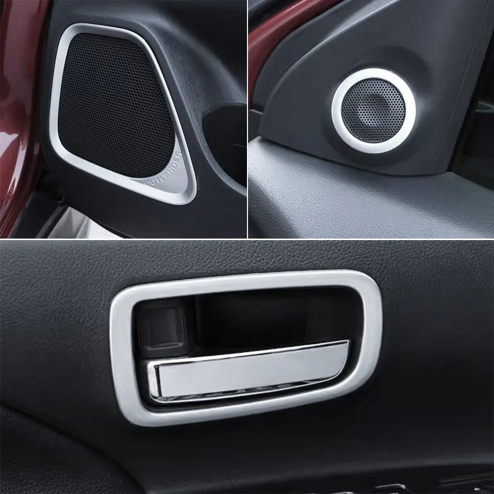 

Для Mitsubishi Outlander 2013-2021 гг., хромированная матовая внутренняя дверная панель, лицевая панель динамика, молдинги, 10 шт., автомобильные аксессуары