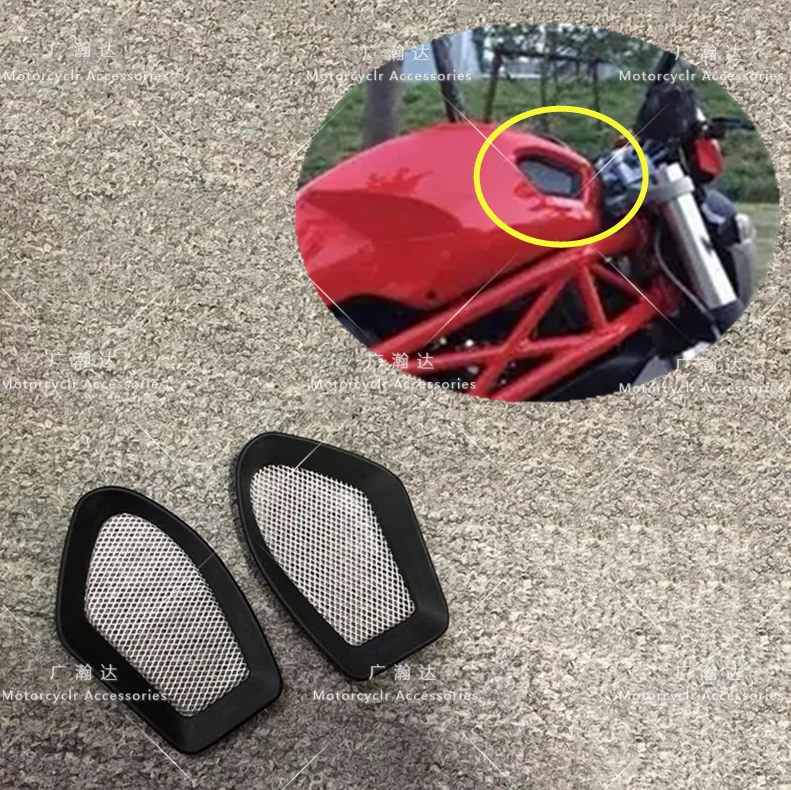 Передняя Внутренняя крышка воздухозаборника для мотоцикла, крышка решетки воздухозаборника, газовый резервуар, Крышка вентиляционного отверстия, обтекатель, сетка для Ducati Monster 696 796 1100
