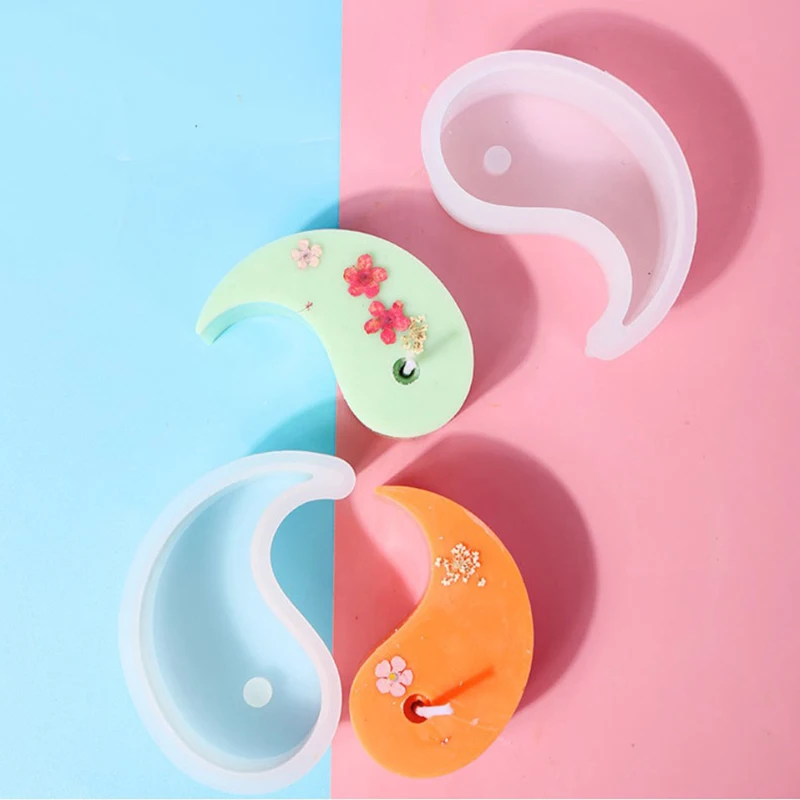 

Tai Chi Yin Yang Diy Candle Mold Candle Mold Silicone Mold For Wax Soap Making Wax Mold