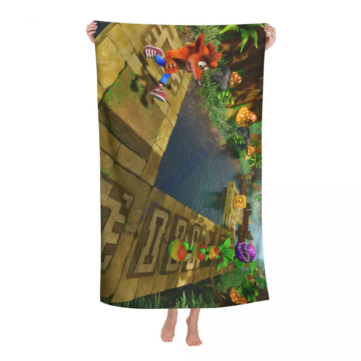 

Crash Bandicoot Bath towels, Swimming Sports Quick-Drying Beach Towels, Bath And Sauna Towels, Microfiber Soft Adult Home