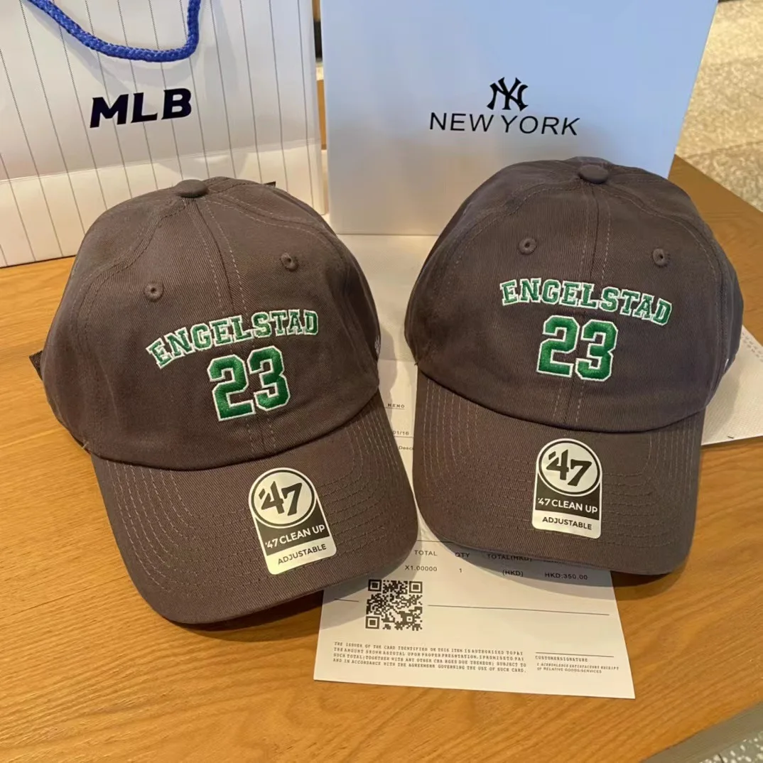 

Корейская модная большая бейсболка MLB 47 Yankees с вышивкой надписью NY, парная Кепка, летняя Солнцезащитная бейсболка