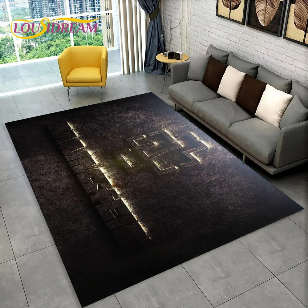 

3D R-Rammstein Heavy Metal Rock Band Area Rug,Carpet Rug for Living Room Bedroom Sofa Doormat Decor,Kids Game Non-slip Floor Mat