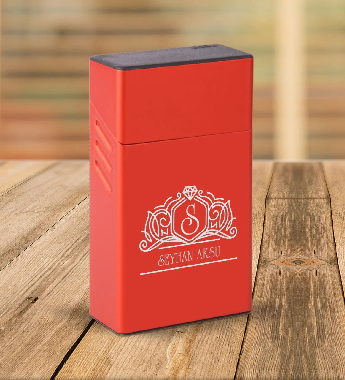 

Personalized Is Red Touch of Size Metal Cigarette Kutusu-12