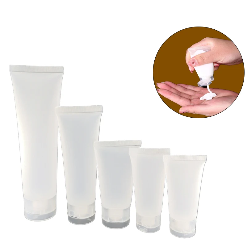 Прозрачный Мягкий Тюбик для косметики 30 шт. 15/20/30/50/100 мл