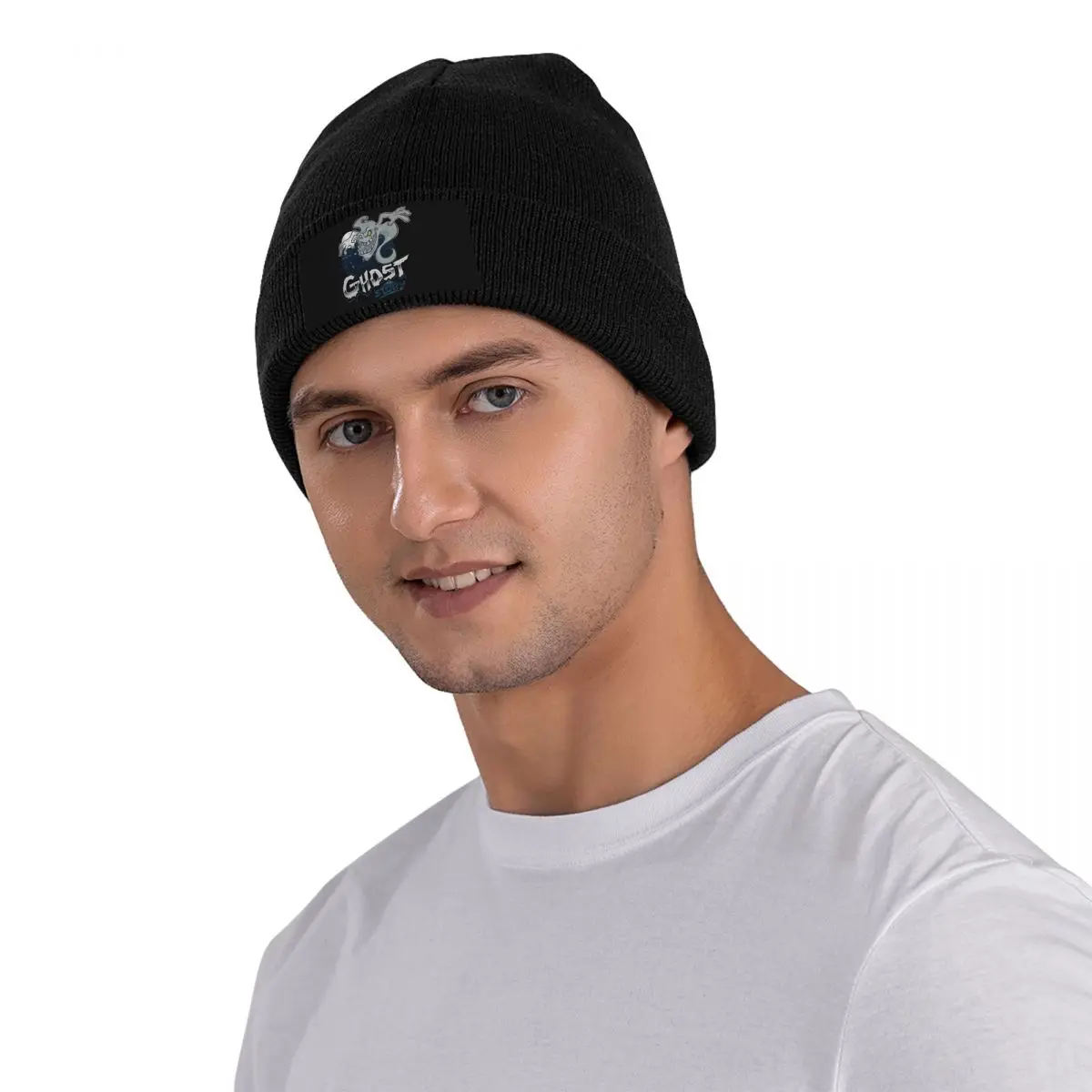 

Ghost Story Cartoon Knitted Hat Velvet Applique Warm Birthday Gift
