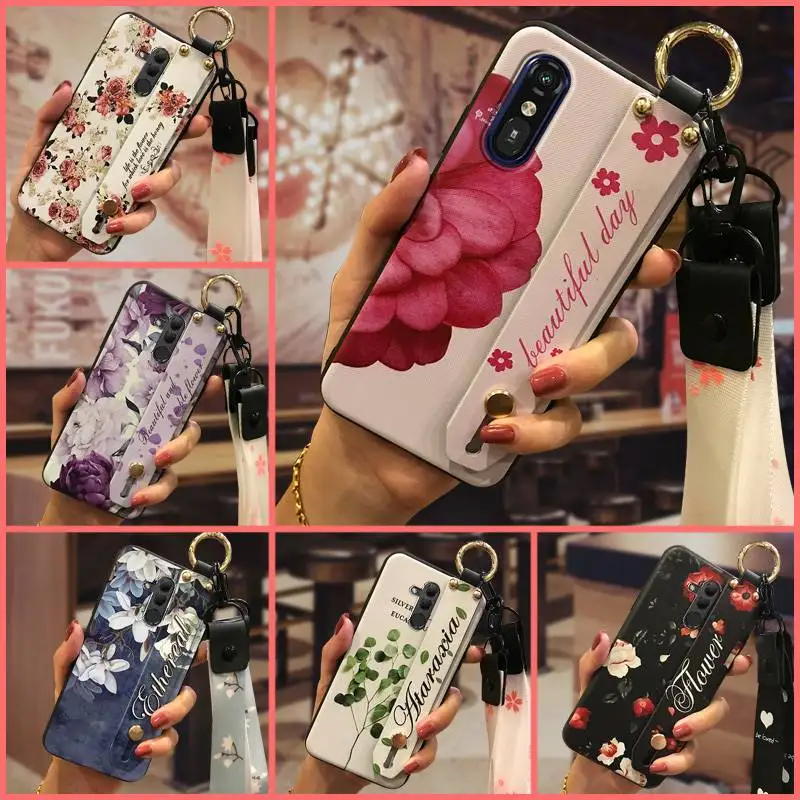 Водонепроницаемый чехол для телефона со шнурком Fujitsu A401FC/RakuRaku A401FC/MR01 задняя