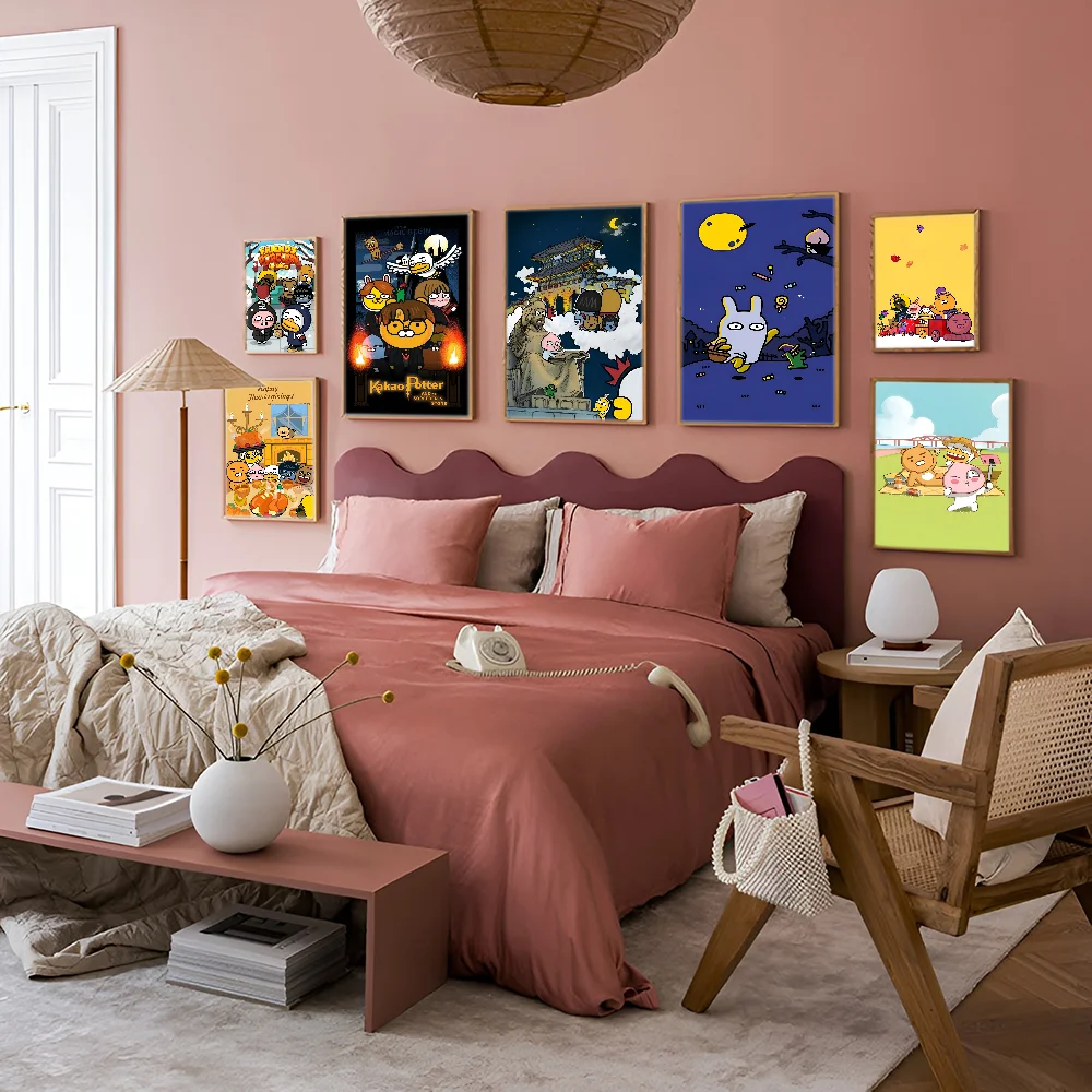 Мультфильм K-Kakao F-Friends белая бумага постер HD качественный настенная живопись