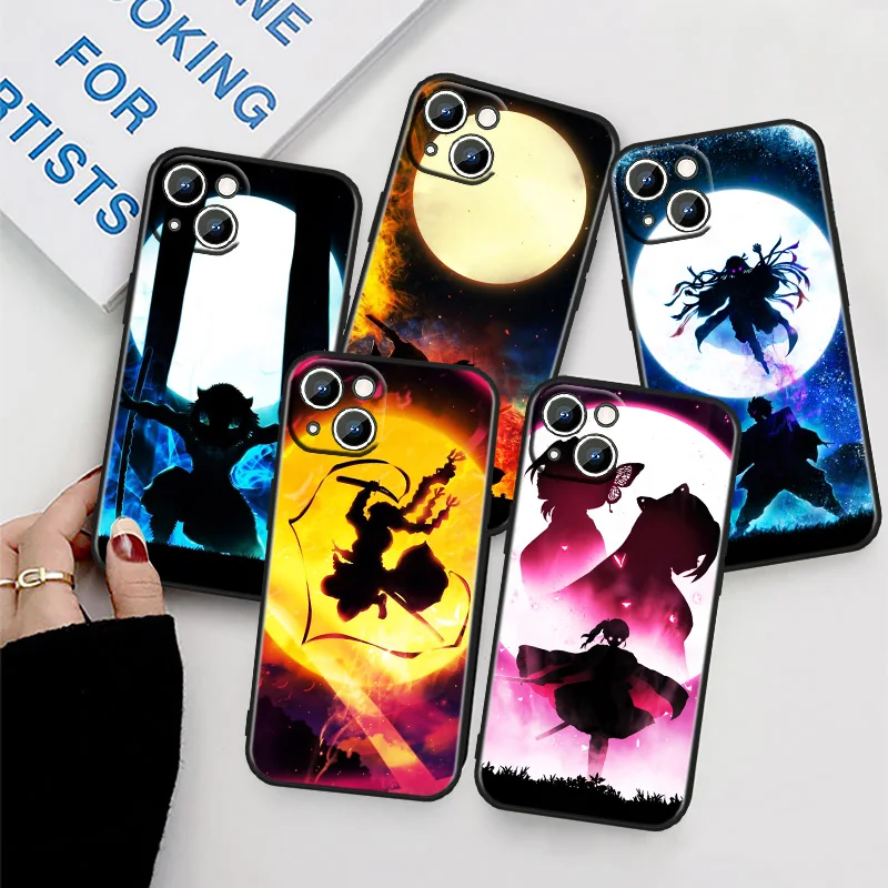 

Demon Slayer Cool For Apple iPhone 11 Phone Case 14 13 12 XS XR X 8 7 6 6S 5 5S SE Pro Max Plus mini Black Cover