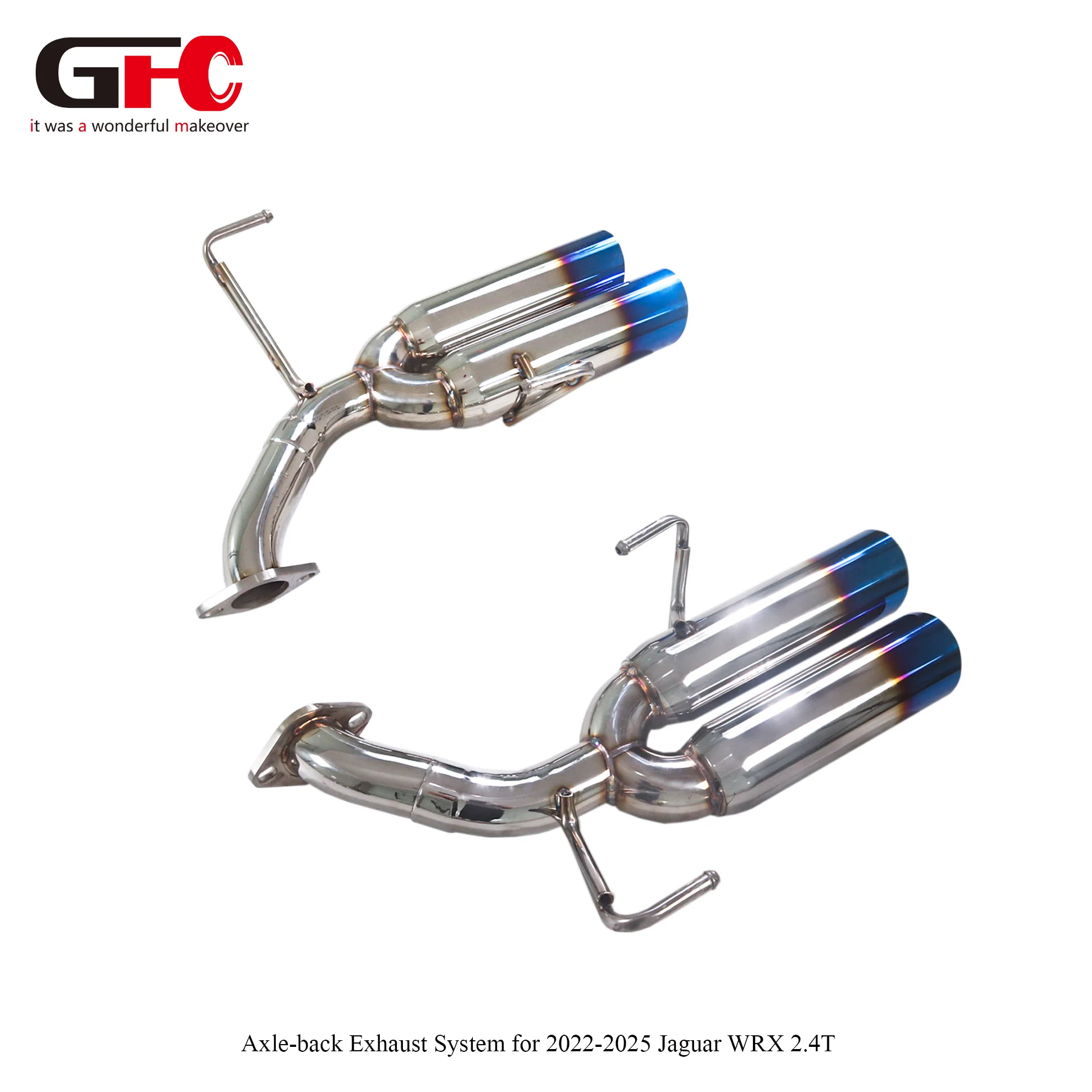 Фото Выхлопная система Axle-Back для Subaru WRX VB 2.4L Turbo 2022-2024, с возможностью установки без сверления (без глушителя) №4
