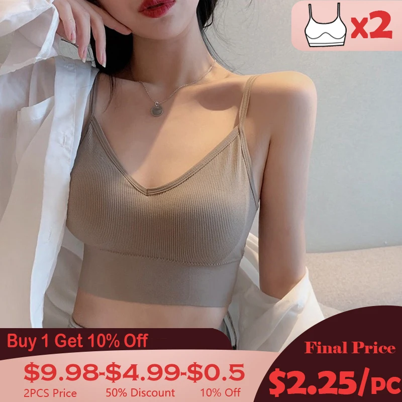 Женский укороченный топ без рукавов бесшовный спортивный топ-Бюстгальтер
