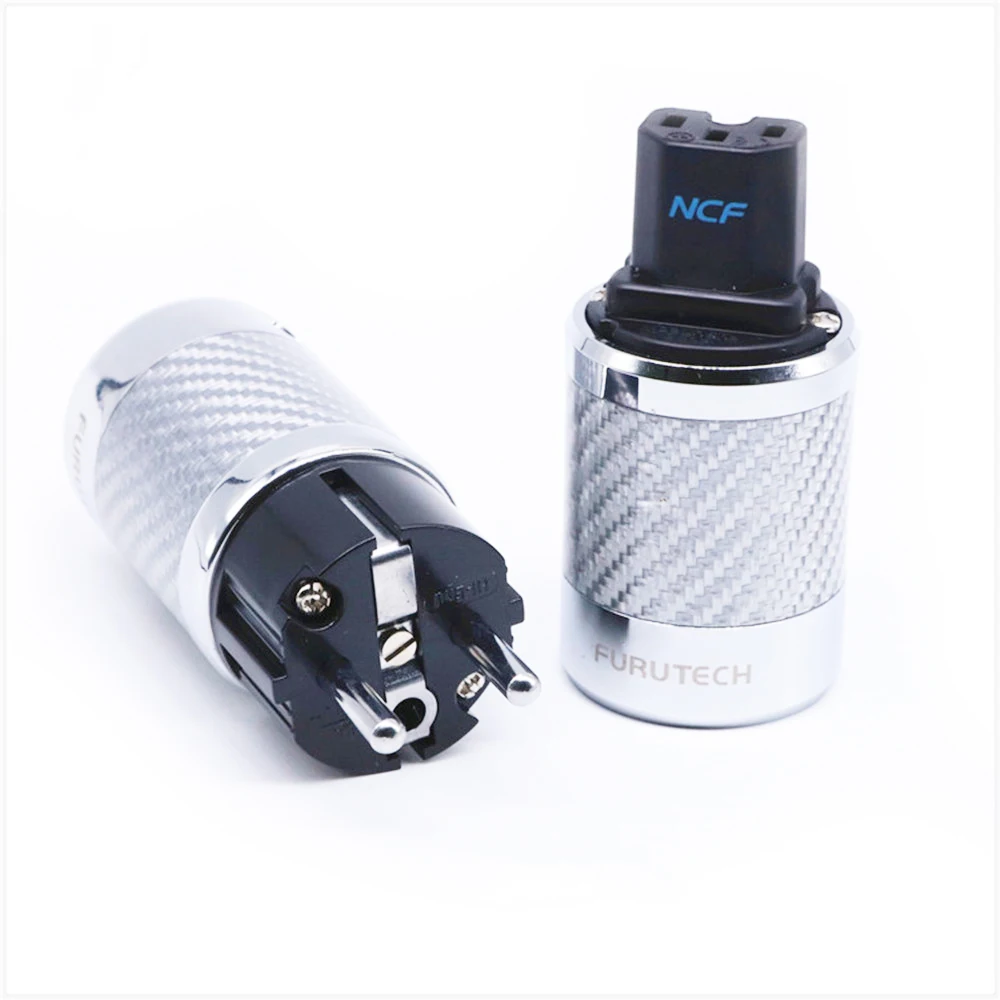 Высококлассный блок питания Furutech FI-E50 / FI-50 NCF Nano Schukostecker Crystal power с родиевым