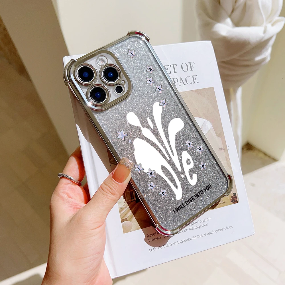 Kpop N-NCT D-Dream Plating Case For iPhone 16 15 14 13 12 11 Pro Max X XR XSMax 7 8 6 Plus Anti-Fall Airabag Back Cover