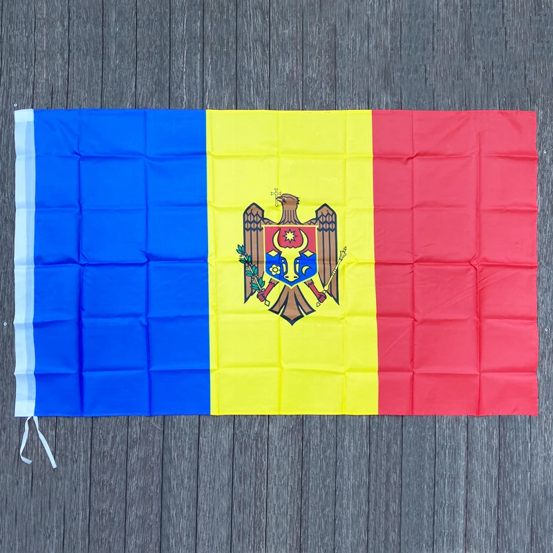 xvggdg   Moldova  flag Banner 90*150cm Hanging  Moldova  National flag