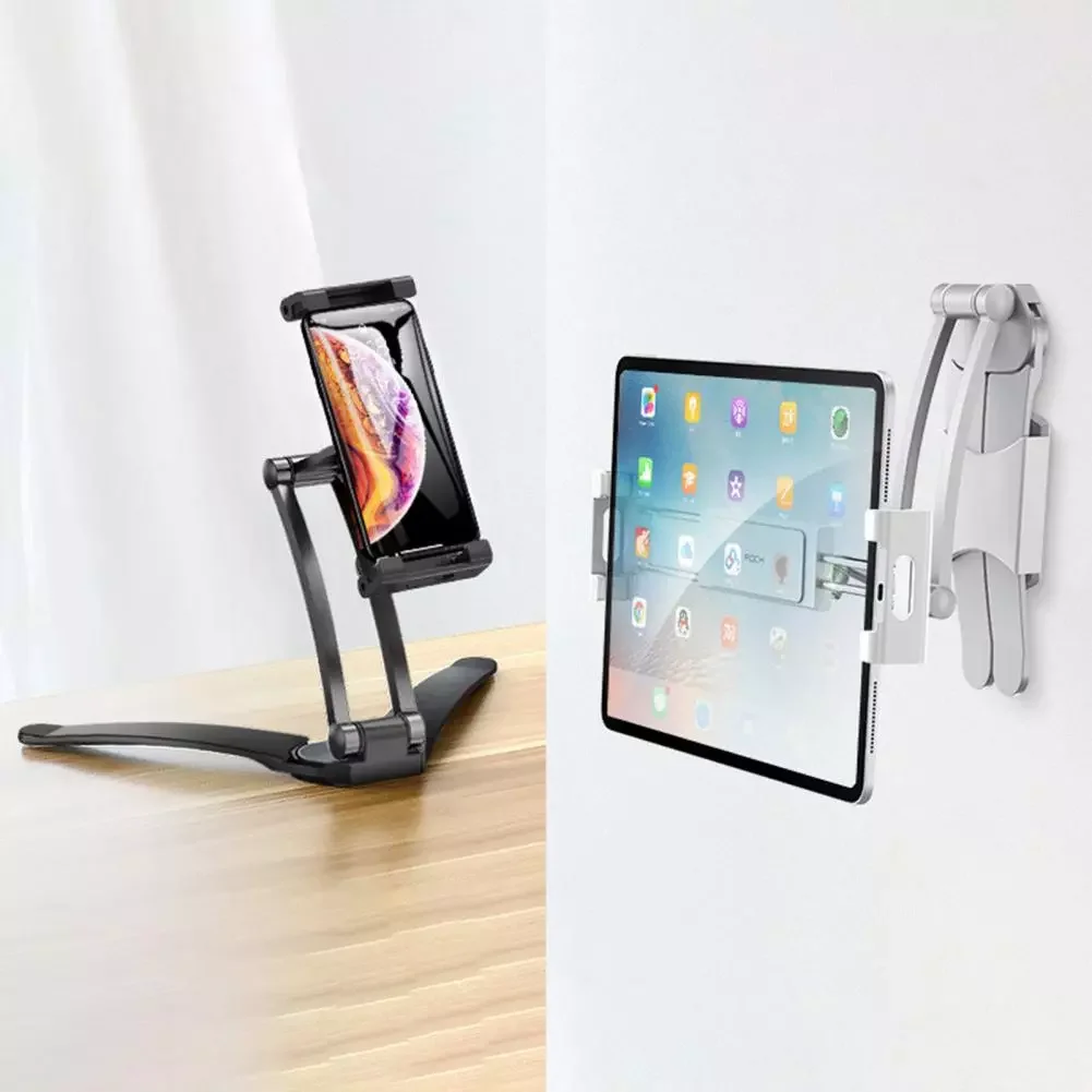 

Rack Practical 360 Degree Rotation Aluminum Alloy Desk Wall-mounted Tablet Multi-purpose Mount for Home