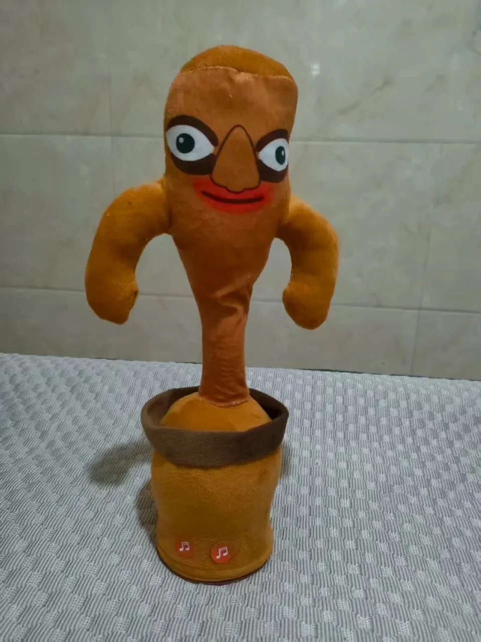 Итальянская игрушка Tralalelo Tralala Tungtungtung Brainrot Dancing Singing Talking, плюшевая игрушка с подсветкой, электрическая голосовая мимическая интерактивная кукла (art.: 3920d18ef8634) - 3920d18ef8634