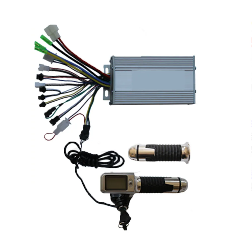 

36V/48V 350W-1200W Electric Bike Motor Controller with Twist Throttle Speed LCD Display For BLDC Motor Ebike Accessories