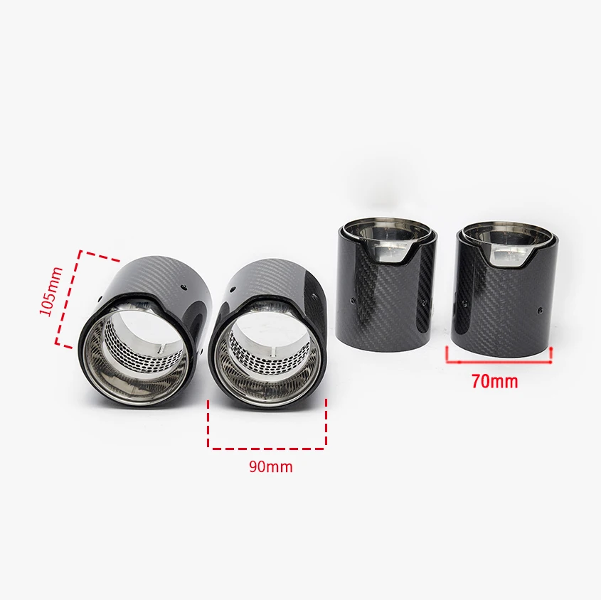 4 шт. автомобильные наконечники из углеродного волокна для BMW M2 F8 M3 F80 M4 F82 M5 F10 M6 F12 M |