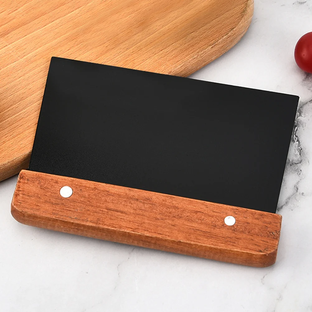 

Dough Scraper Stainless Steel Bench Scraper Wood Handle Dough Bread Kitchen Pastry Tool for Bread Pizza Dough