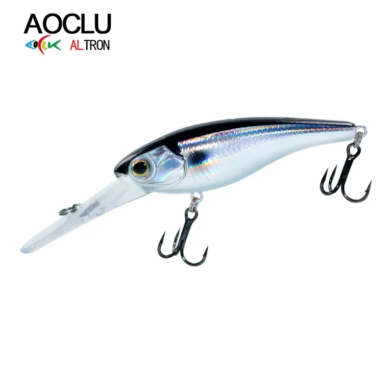 AOCLU Подвесной джеркбейт Crankbait Minnow 60 мм 6 г 70 мм 10 г Твердая приманка Shad Deep Diver Глубина 2-4 м Рыболовная приманка для дальнего заброса (art.: 3920cb94fdb8d) - 3920cb94fdb8d