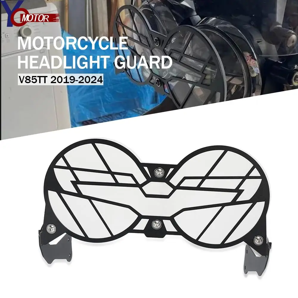 

For Moto Guzzi V85TT 2019 2020 2021 2022 2023 2024 Motorcycle Headlight Head Light Guard Protector Grille Protection Cover Parts
