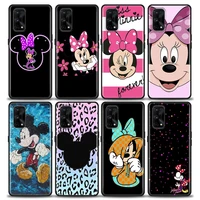 cute mickey minnie leopard phone case for realme c2 c3 c21 c25 c11 c12 c20 c35 oppo a53 a74 a16 a15 a9 a54 a95 a93 a31 a52 case