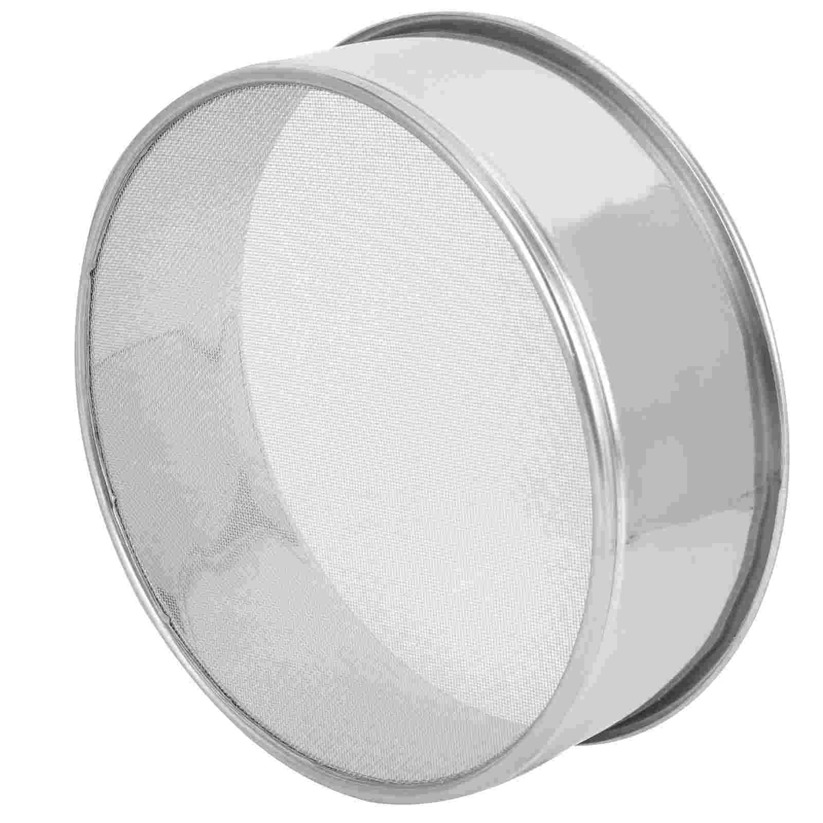 

Stainless Steel Sieve Gardening Soil Sifter Home Plastic Strainer Round Gadget Hand Sifting Toy