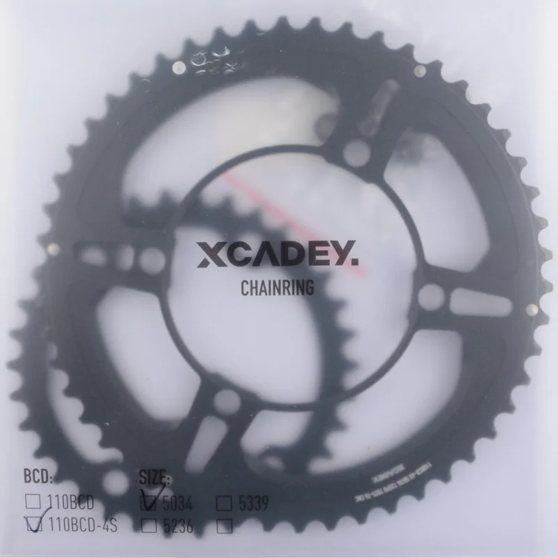 XCADEY Корона Звездочка 53-39T 52-36T 50-34T корона для 4H 110BCD-4s 5H 110BCD кривошипного измерителя