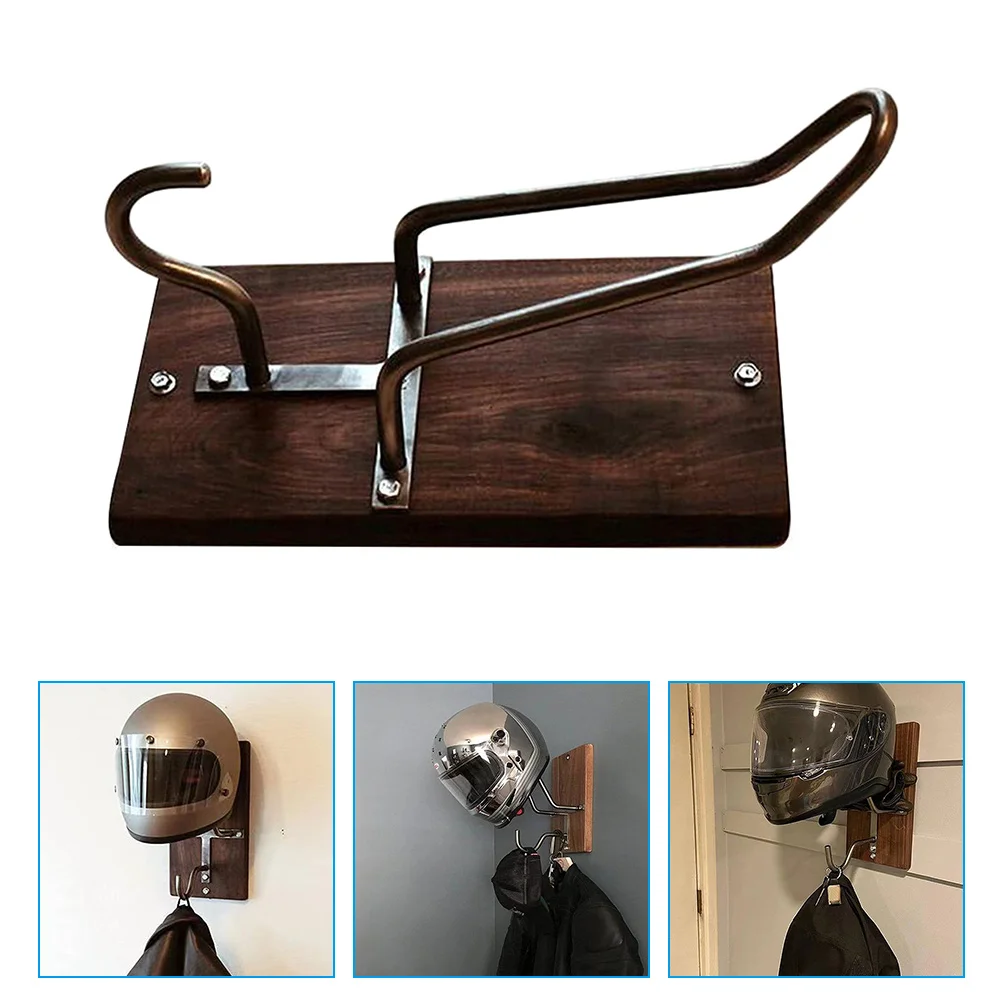 

Stand Headphone Hanger Desk Motorcycle Wall Storage Hook Clothes Football Mount Wood Rack Stands