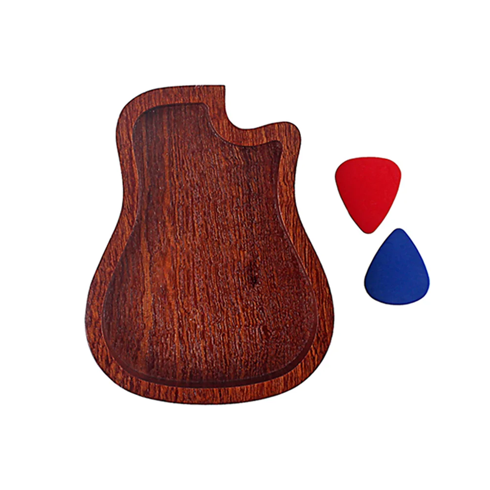 

Acoustic Guitar Picks Wood Storage Box Plectrum Mandolin Case Ukulele Banjo Finger Ukelele Bass Standard Plectrums Holder