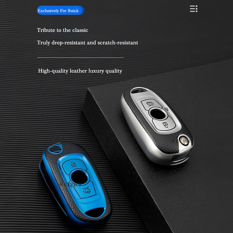 

Leather TPU Car Key Case Cover Shell for Buick Lacrosse 2016 2017 2018 Key Protector Fob Auto Accessories