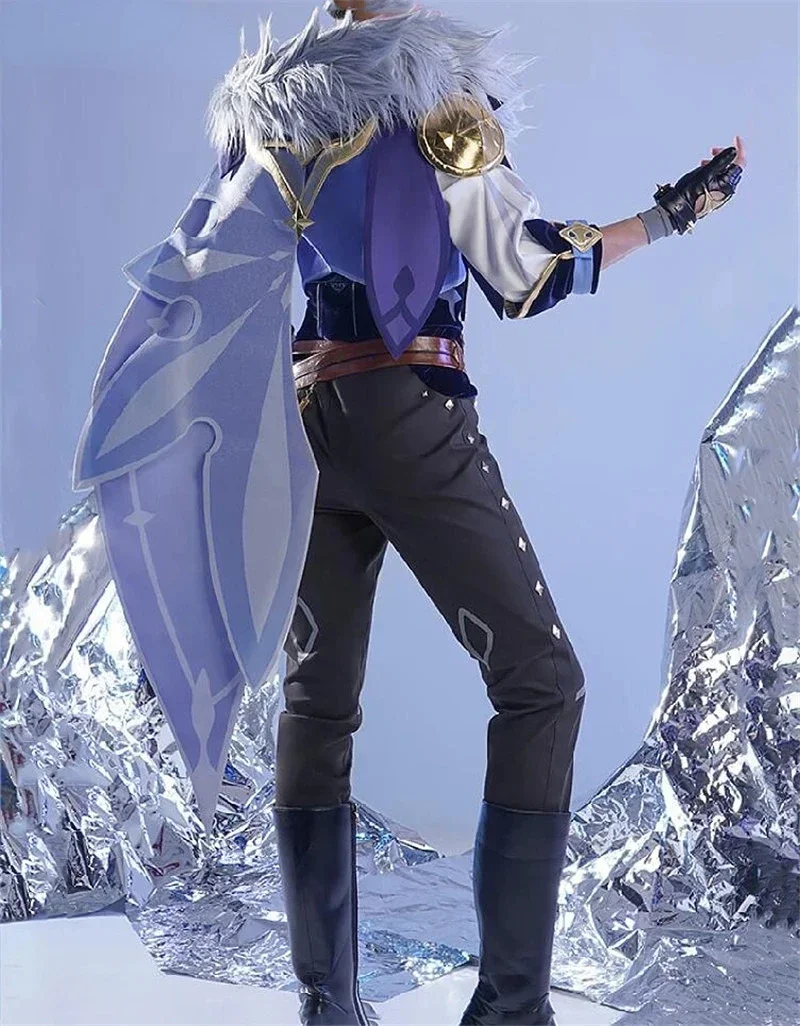 Аниме игра Genshin Impact Kaeya Косплей Костюм мондштатские Рыцари Красивая боевая
