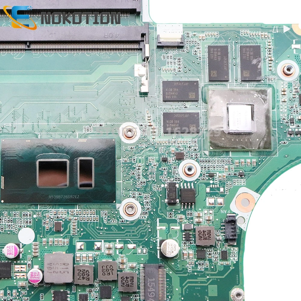 Материнская плата NOKOTION для ноутбука HP Pavilion 15T-AB100 15-AB 848007-601 848007-001 DAX1BDMB6F0 I7-6500U 940M 2 Гб
