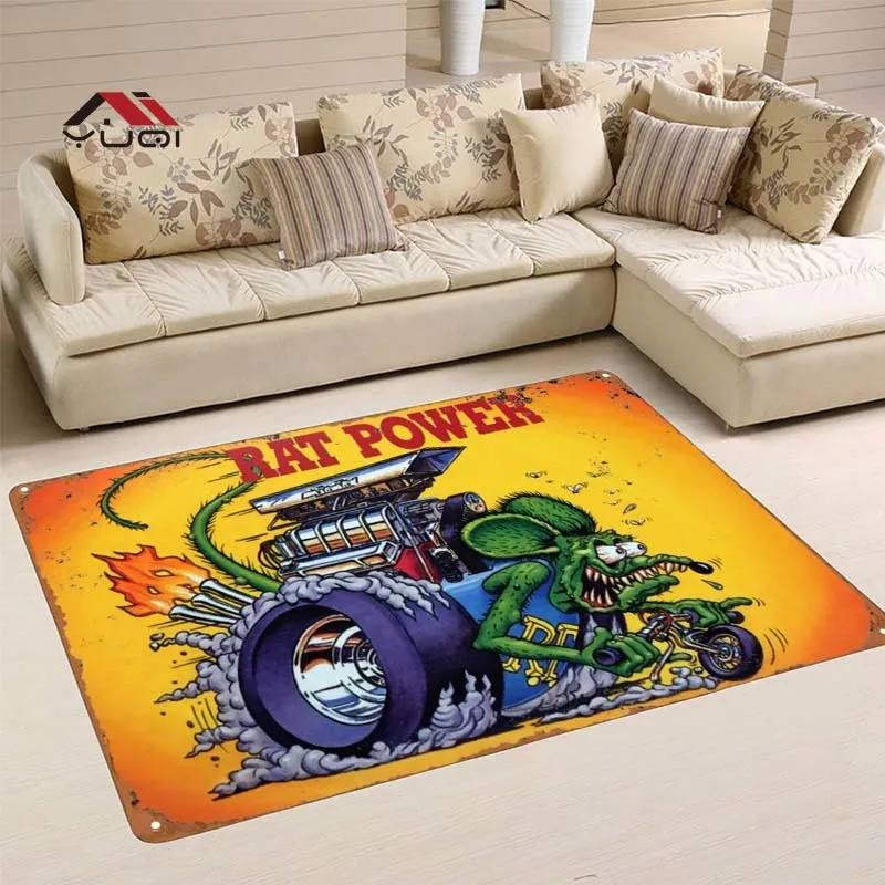 

Cartoon Mouse Bicycle Living Room Carpet Floor Mat Bedroom Carpet Living Room Carpet Home Accessories Living Room Carpet
