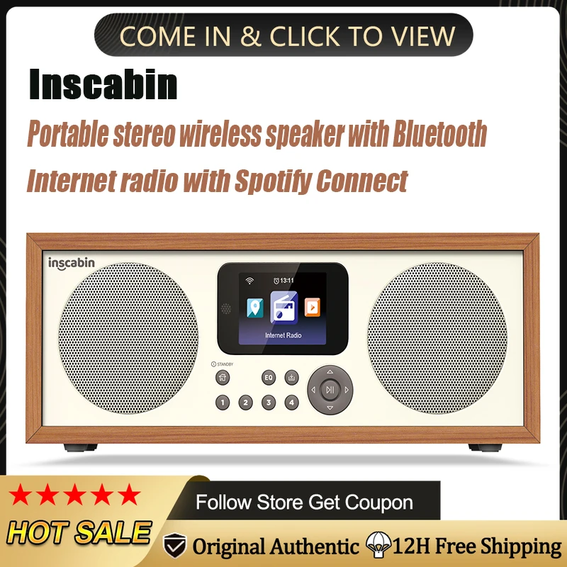 Светодиодный ретро-радио для спальни дистанционное радио с Bluetooth-управлением