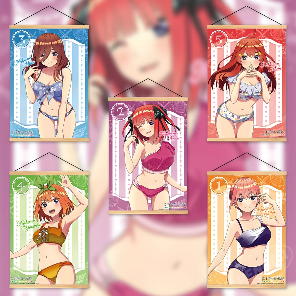 

Canvas Prints Hd Wooden Hanging The Quintessential Quintuplets Poster Wall Art Anime Painting Modular Pictures Home Decoration