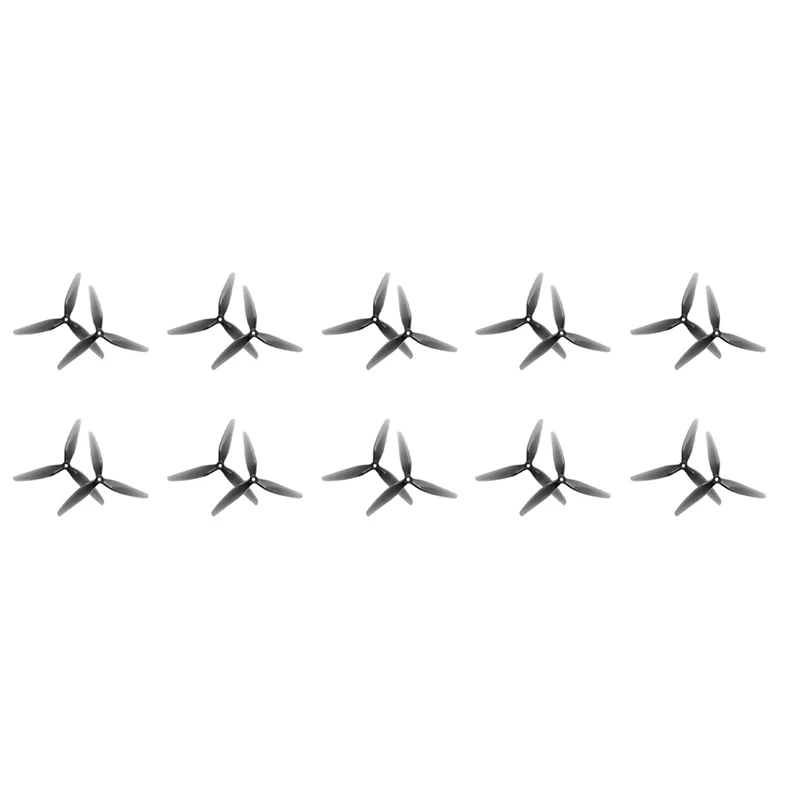 Hqprop 10 пар 7X4X3 7040 3-лопастные поликарбонатные RC пропеллеры для 7-дюймового дальнего