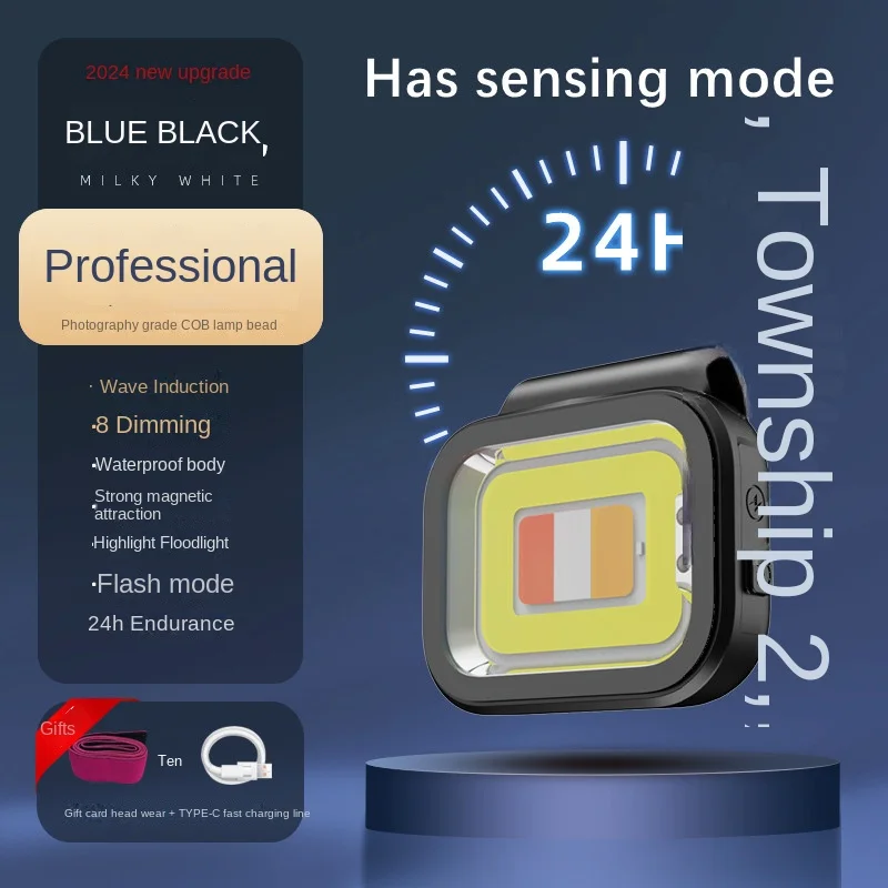 

Уличная фара, мини-портативный сильный свет, супер яркий альпинизм, кемпинг, аварийный магнитный налобный светильник для рыбалки