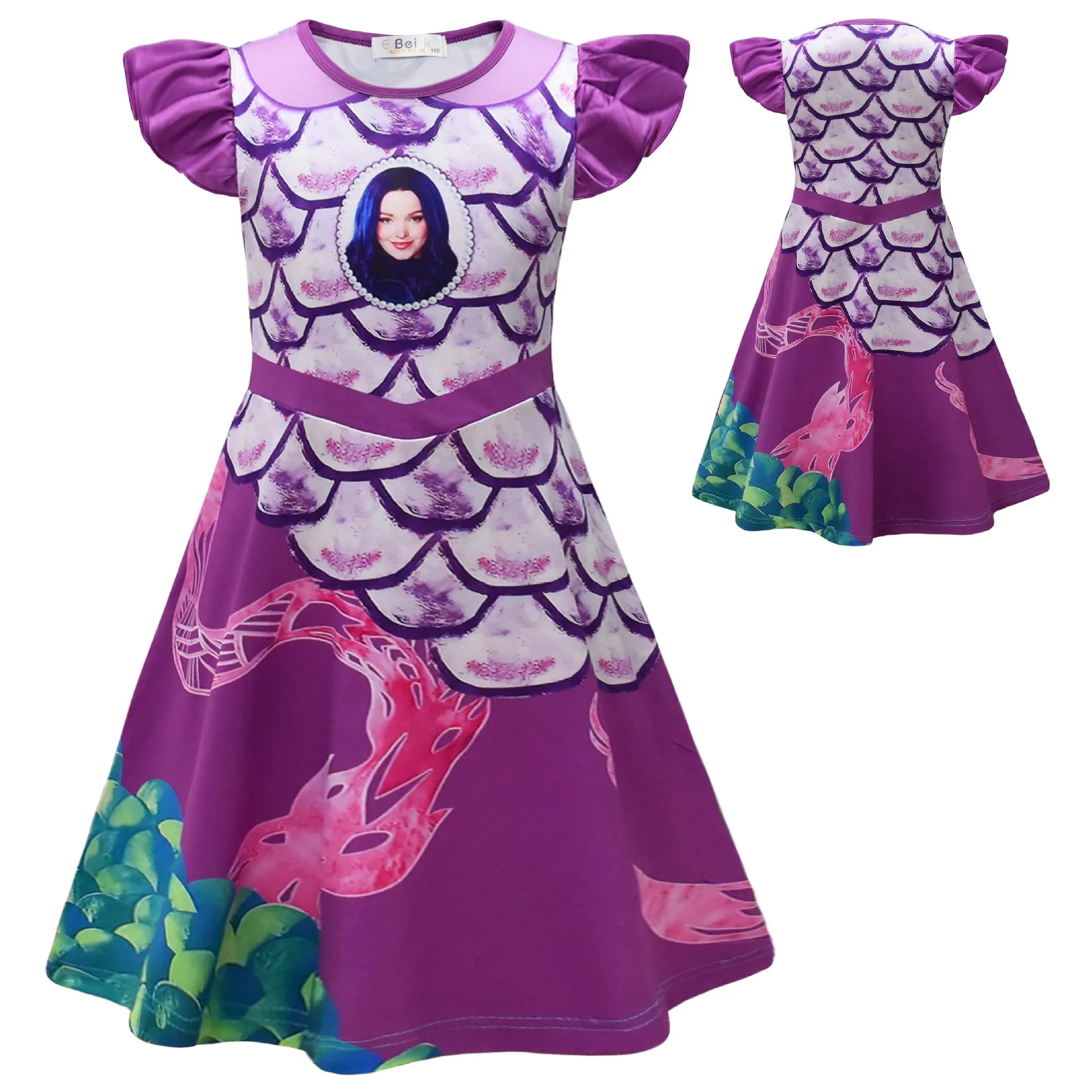 Детская одежда на Хэллоуин для девочек платья принцессы D-Descendants 4 детские костюмы