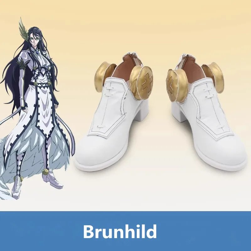 JP Anime Record of Ragnarok Brunhild Обувь для косплея Короткие сапоги ручной работы