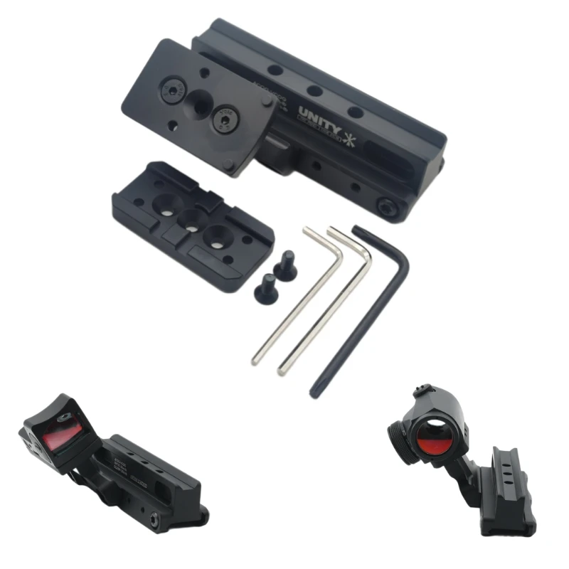 Тактическое быстрое крепление серии COG с офсетным оптическим основанием T2/RMR и пластиной адаптера для TA31 TA11 ACOG VCOG охоты страйкбола Тактическое быстрое крепление серии COG с офсетным оптическим основанием T2/RMR и пластиной адаптера для TA31 TA11 ACOG VCOG охоты страйкбола